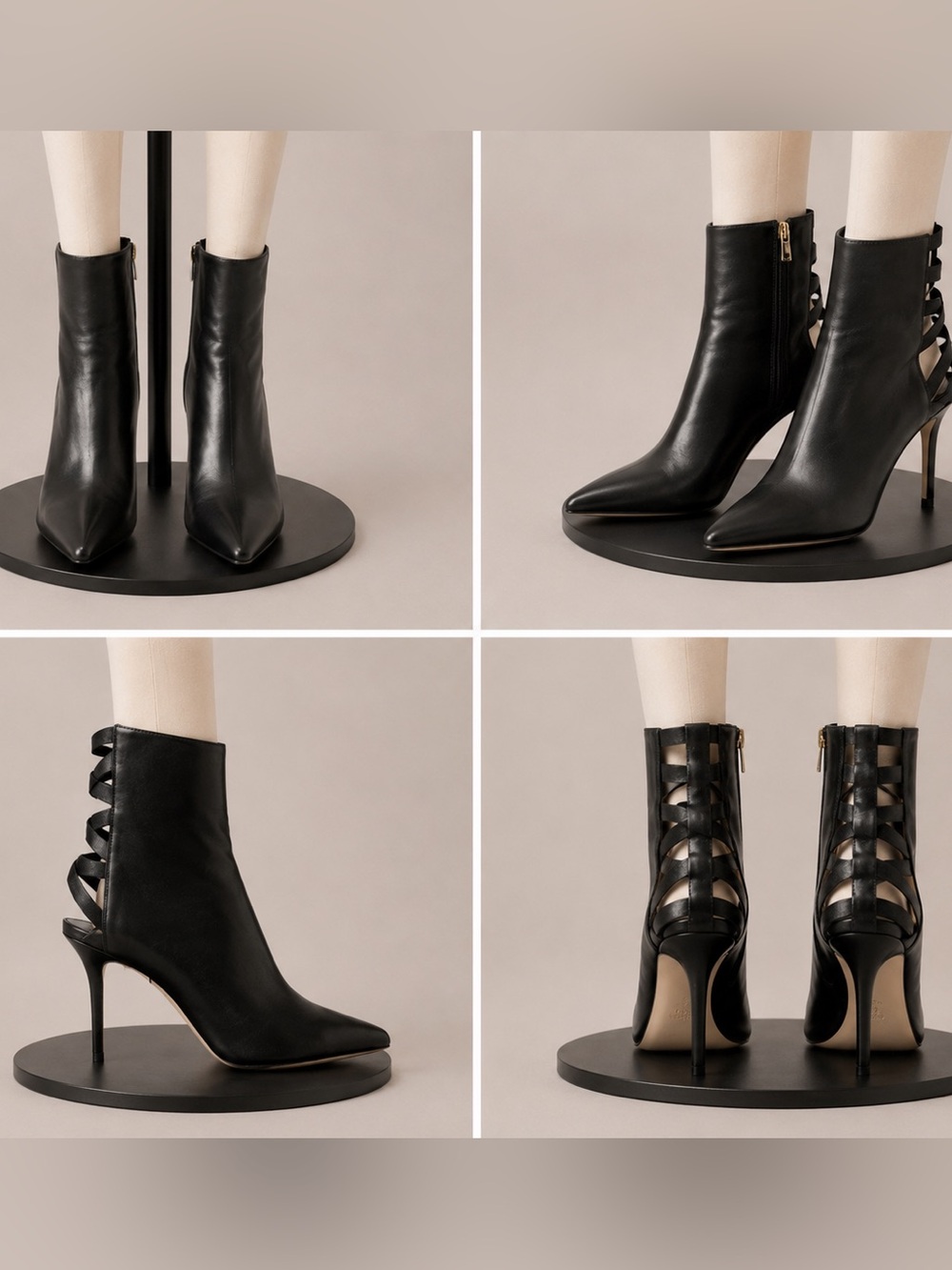 Jimmy Choo Levin 85 Black Nappa Leather Ankle Boots – Size 39 – Unworn